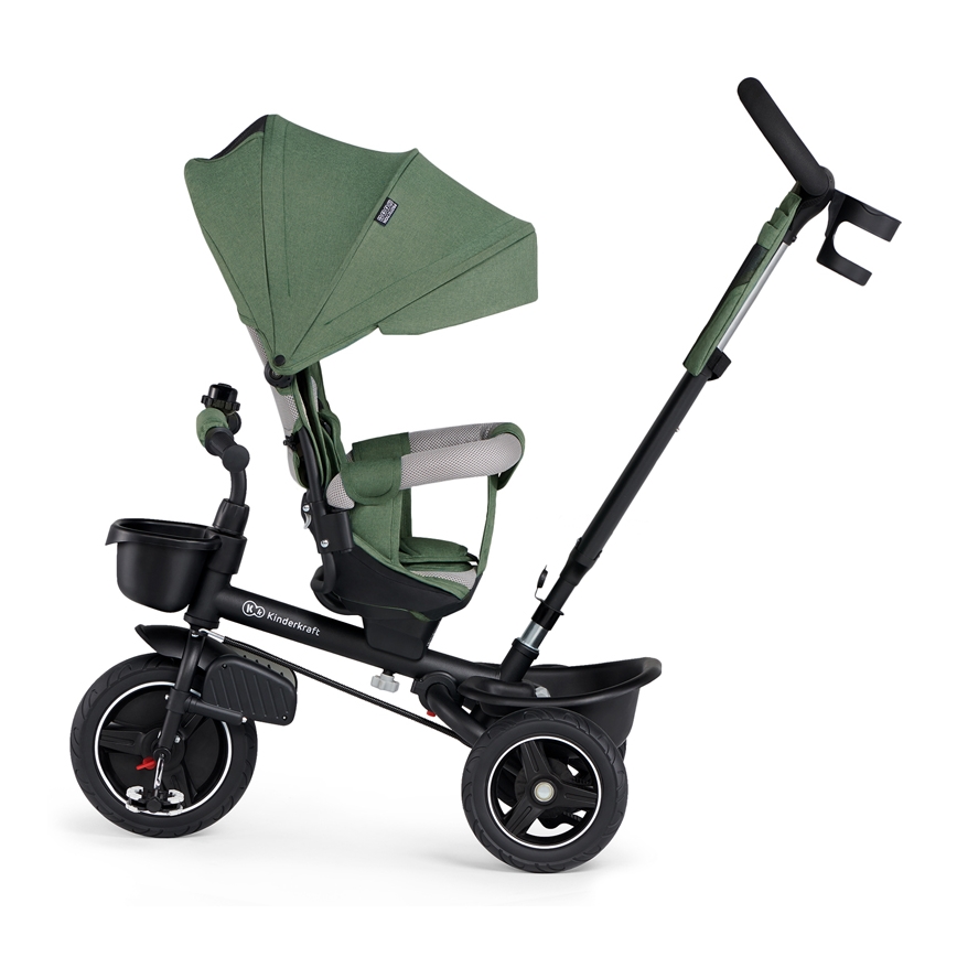 KINDERKRAFT SELECT - Detská trojkolka SPINSTEP Premium zelená