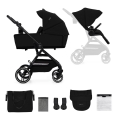 KINDERKRAFT SELECT - Kombinovaný kočík 2v1 YOXI Pure black