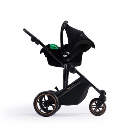 KINDERKRAFT SELECT - Kombinovaný kočík 3v1 PRIME 2 Premium Dark green + autosedačka