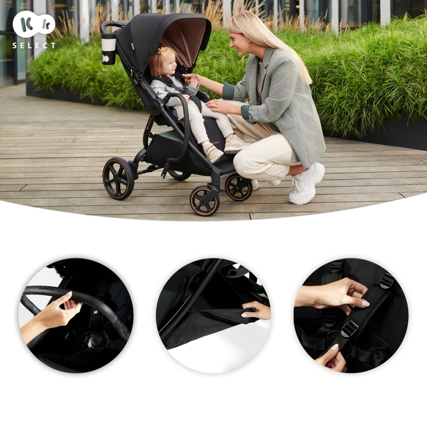 KINDERKRAFT SELECT - Športový kočík MITZY Ink black