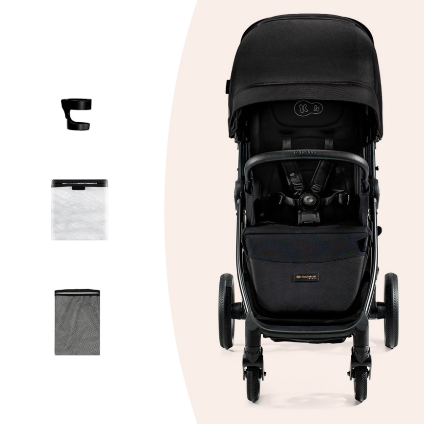 KINDERKRAFT SELECT - Športový kočík MITZY Ink black