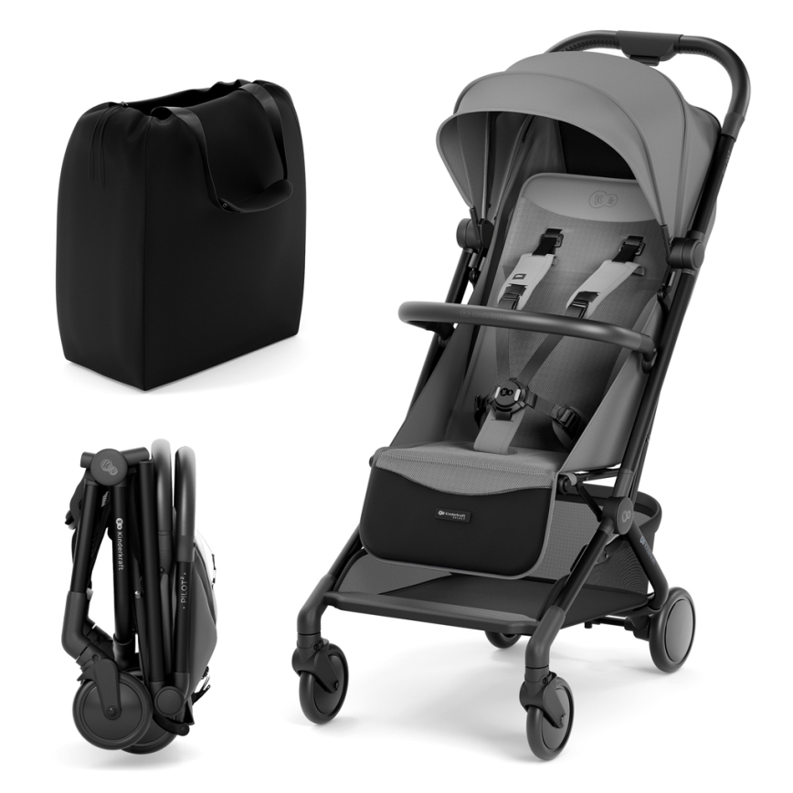 KINDERKRAFT SELECT - Športový kočík PILOT 2 šedá