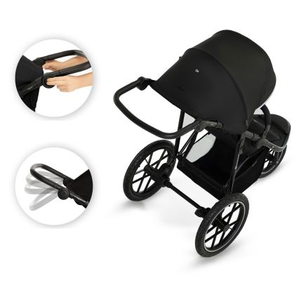 KINDERKRAFT - Športový kočík HELSI2 čierna