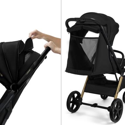 KINDERKRAFT - Športový kočík LOOM čierna