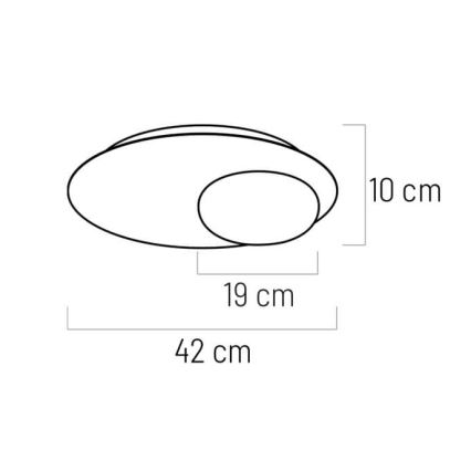 LED Stropné svietidlo PETIT LED/12W/230V čierna