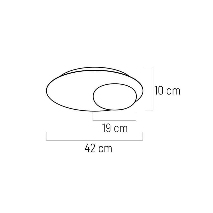 LED Stropné svietidlo PETIT LED/12W/230V čierna