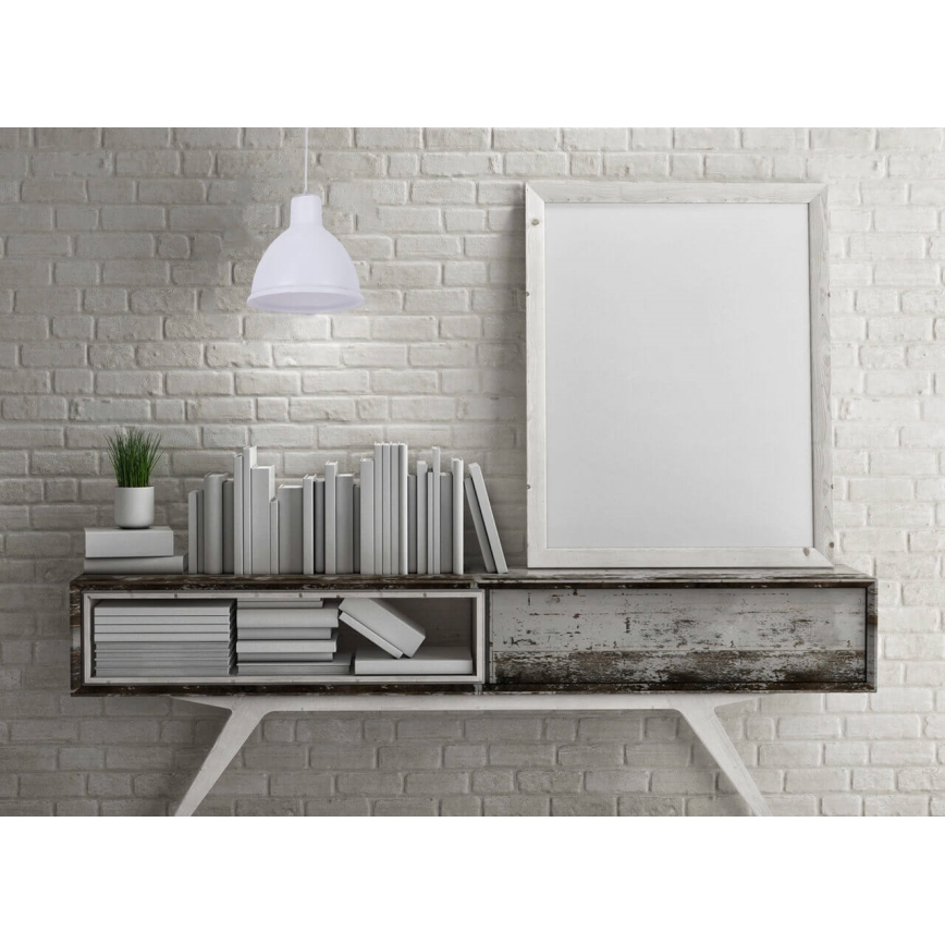 Luster na lanku CREATE 1xE27/11W/230V biela