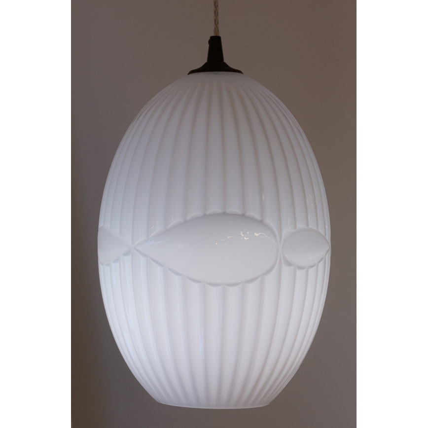 Luster na lanku ELLIPTIC 1xE27/11W/230V biela