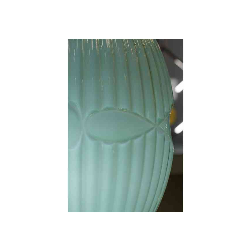 Luster na lanku ELLIPTIC 1xE27/11W/230V zelená