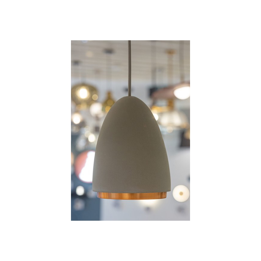 Luster na lanku CONCRETE 1xGU10/5W/230V šedá/medená