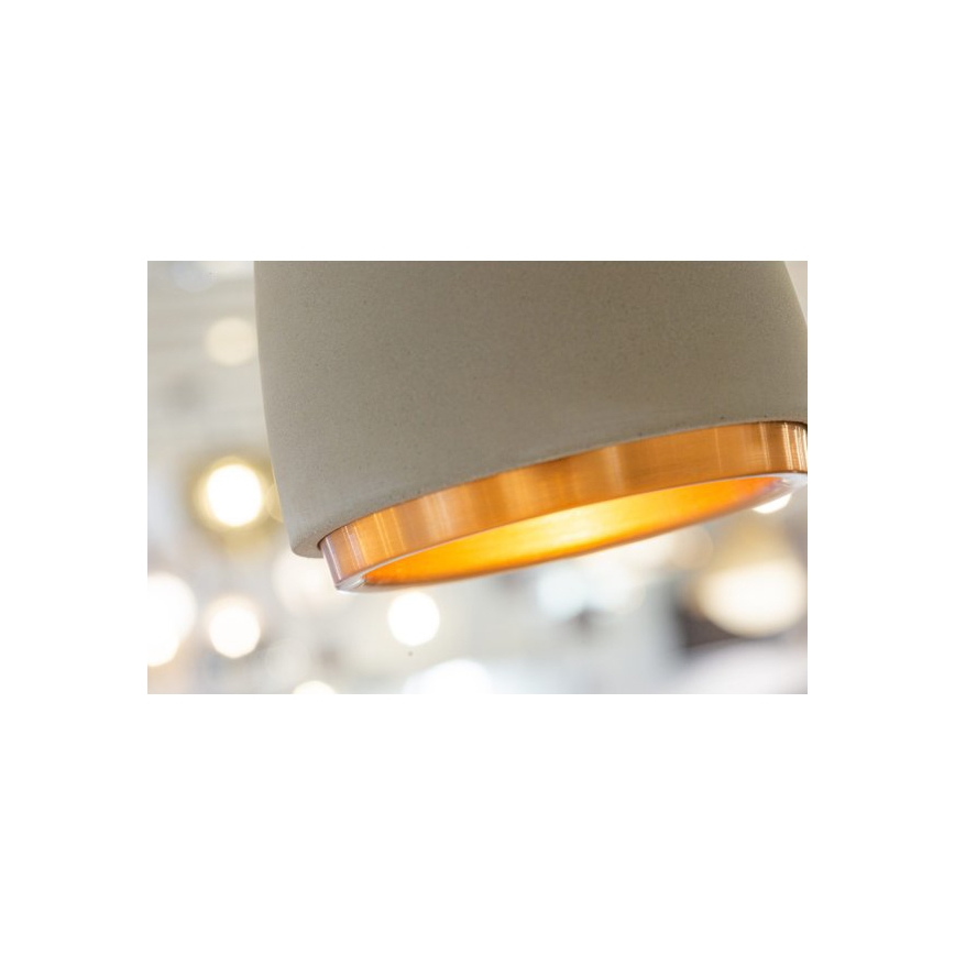 Luster na lanku CONCRETE 1xGU10/5W/230V šedá/medená