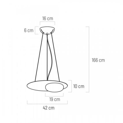 LED Luster na lanku PETIT LED/12W/230V čierna