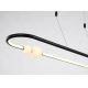 LED Stmievateľný luster na lanku JUNIPER LED/47,5W/230V čierna + diaľkové ovládanie