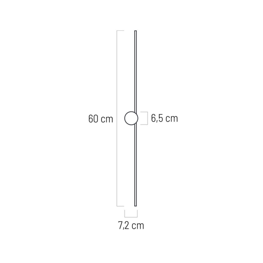 LED Nástenné svietidlo RADIAN LED/6W/230V čierna IP44