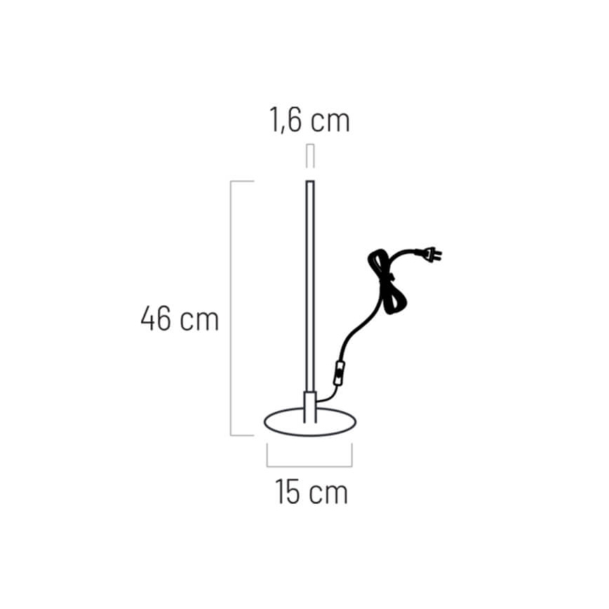LED Stolná lampa VIZIO LED/7W/230V čierna
