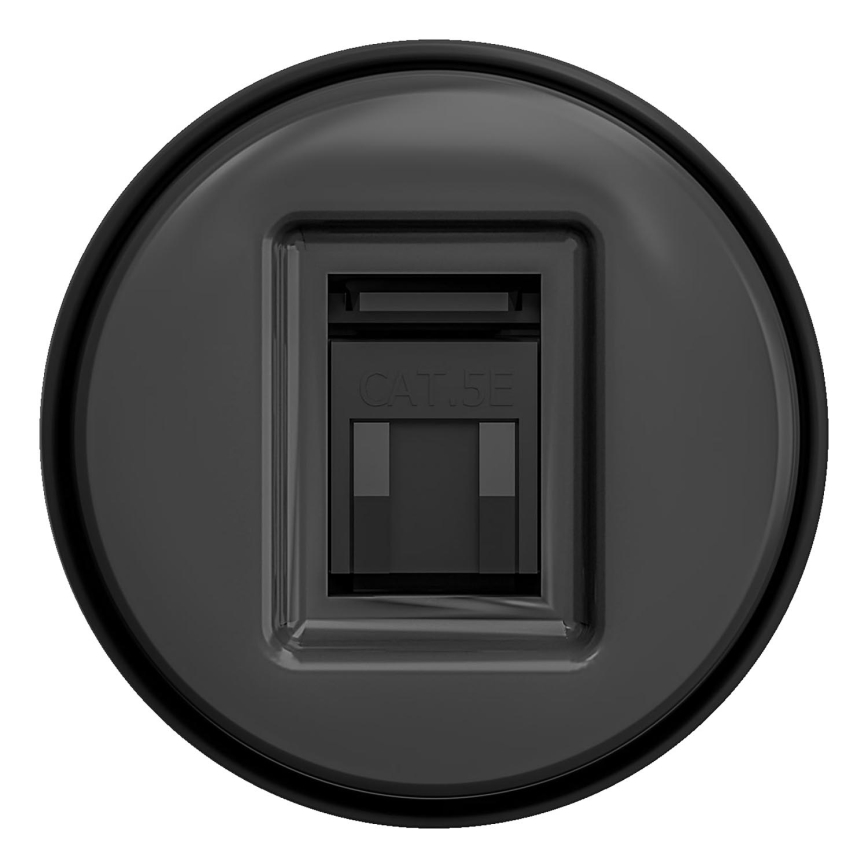Kliklap - Retro dátová zásuvka antracit