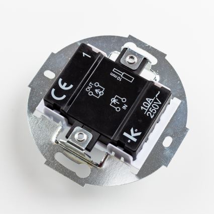 Kliklap - Retro jednopólový vypínač bez rámika č. 1 čierna