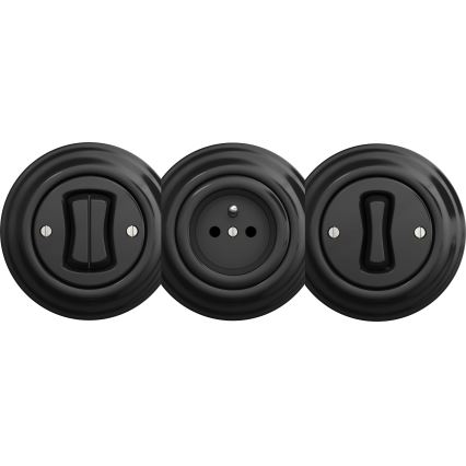 Kliklap - Retro rámček, čierny okraj