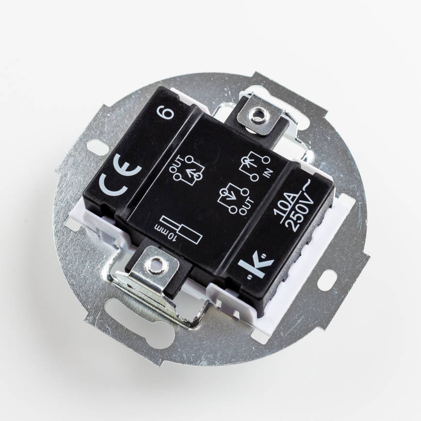 Kliklap - Retro schodiskový vypínač bez rámika č. 6 hnedá