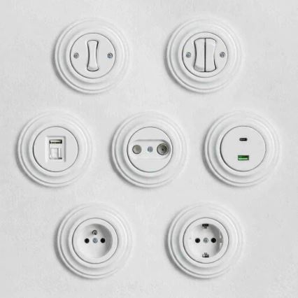 Kliklap - Snehobiele retro tlačidlo bez rámčeka