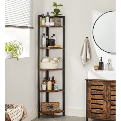 Knižnica NAVARO hnedá/čierna