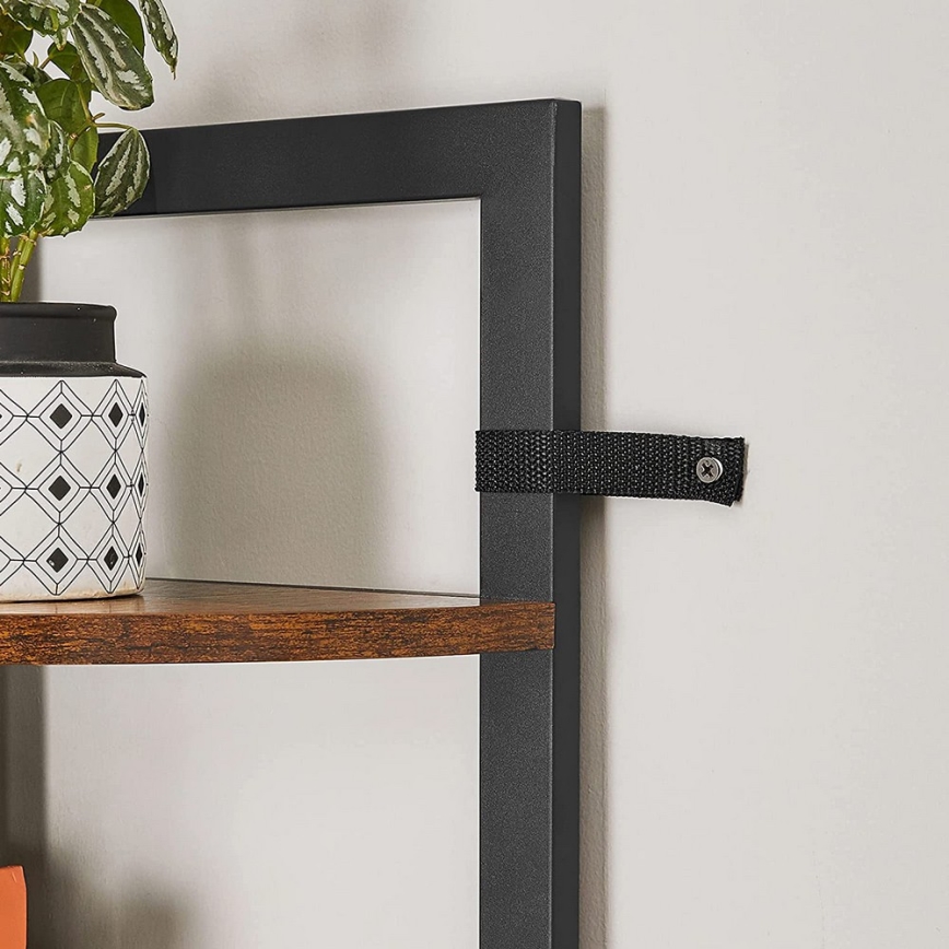 Knižnica NAVARO hnedá/čierna