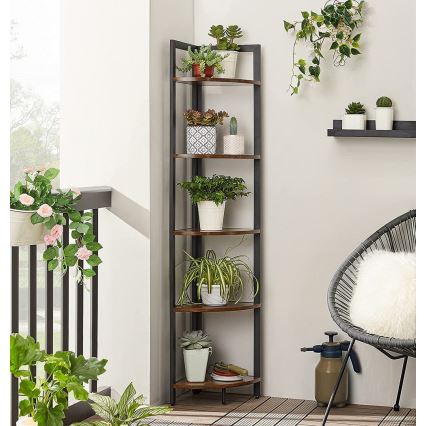 Knižnica NAVARO hnedá/čierna