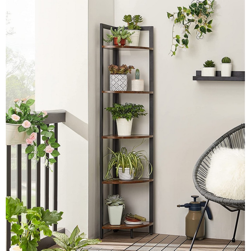 Knižnica NAVARO hnedá/čierna