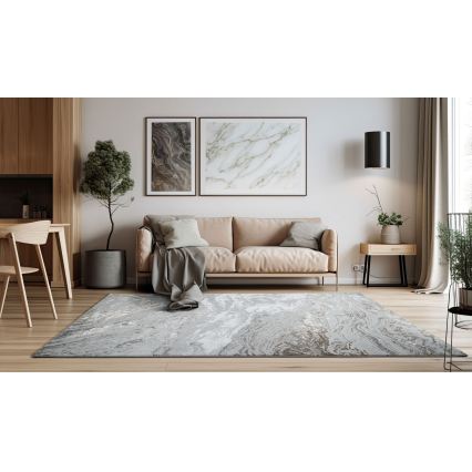 Koberec CREATION 200x290 cm 1950g/m2 šedá/hnedá/mramorový vzor