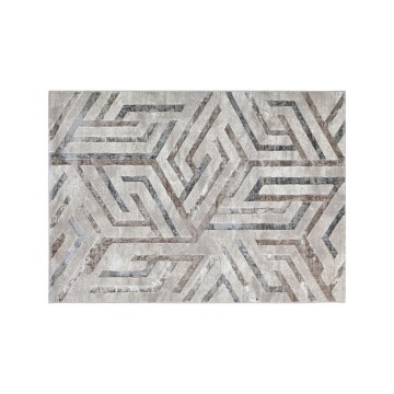 Koberec GRECE 120x170 cm, 2150 g/m2, béžovo-šedý
