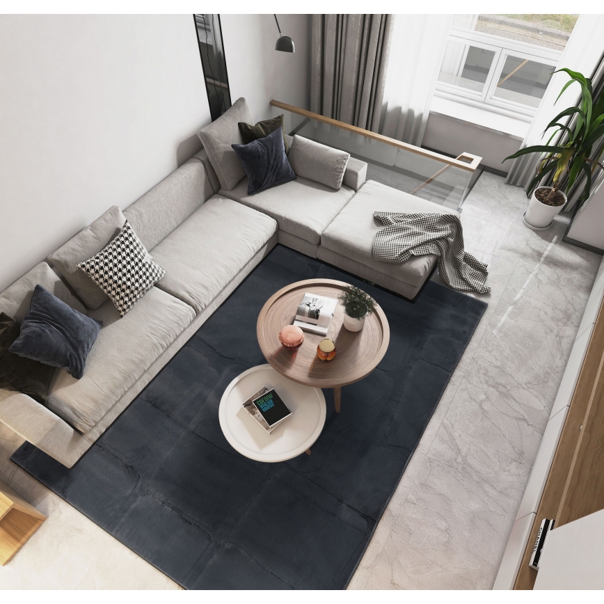 Koberec RABBIT 3D 80x150 cm antracit