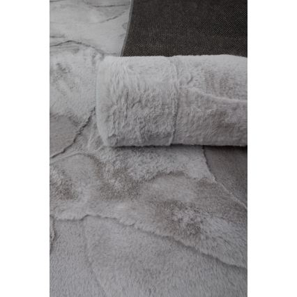 Koberec RABBIT 3D 80x150 cm svetlosivý