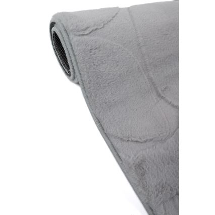 Koberec RABBIT 3D 80x150 cm svetlosivý