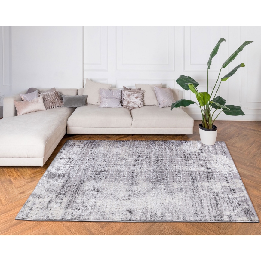 Koberec SALAMANCA 67x120 cm sivá/biela