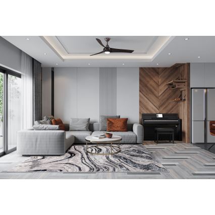 Koberec STONE 120x160 cm, sivá/antracit