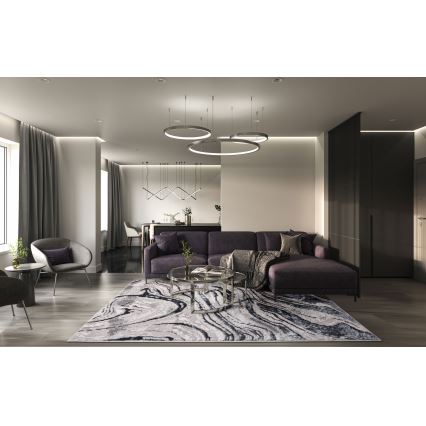 Koberec STONE 120x160 cm, sivá/antracit