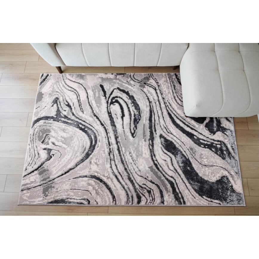 Koberec STONE 120x160 cm, sivá/antracit