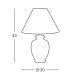 Kolarz 0014.70 - Stolná lampa GIARDINO 1xE27/100W/230V pr. 30 cm
