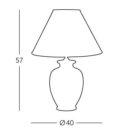 Kolarz 0014.71 - Stolná lampa GIARDINO 1xE27/100W/230V pr. 40 cm