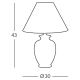 Kolarz 0014.73.3 - Stolná lampa GIARDINO 1x E27/100W/230V