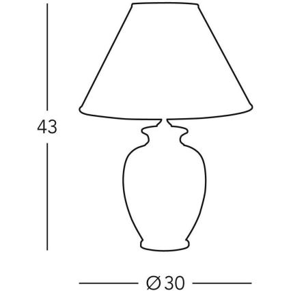 Kolarz 0014.73.6 - Stolná lampa TLAVORIO 1xE27/100W/230V