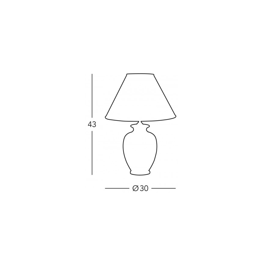 Kolarz 0014.73.7 - Stolná lampa BORDEAUX 1xE27/100W/230V