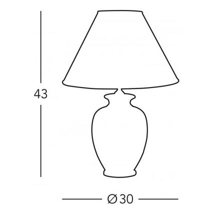 Kolarz 0014.73.7 - Stolová lampa BORDEAUX 1xE27/100W/230V
