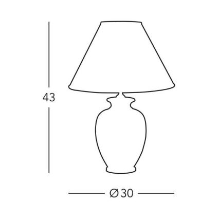 Kolarz 0014.73 - Stolová lampa GIARDINO 1xE27/100W/230V
