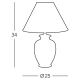 Kolarz 0014.73S.4 - Stolná lampa GIARDINO 1x E27/100W/230V