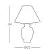 Kolarz 0014.73S - Stolná lampa GIARDINO 1xE27/60W/230V