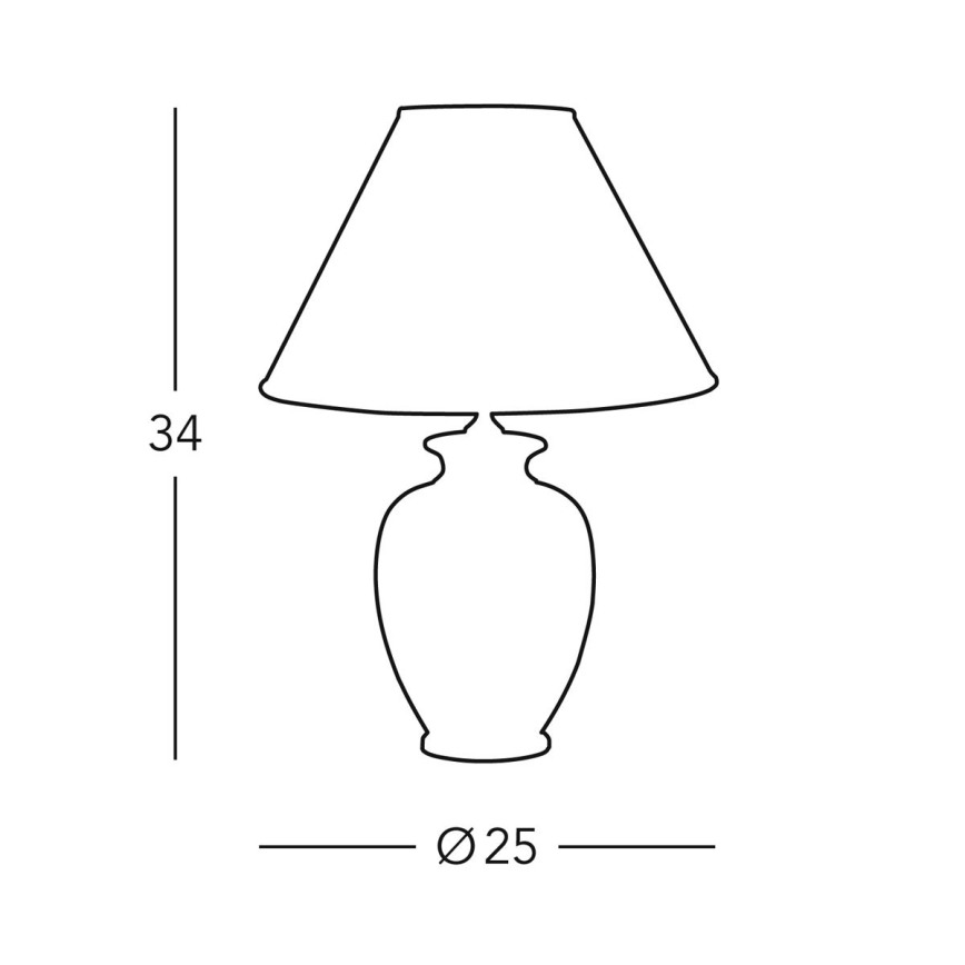 Kolarz 0014.73S - Stolná lampa GIARDINO 1xE27/60W/230V