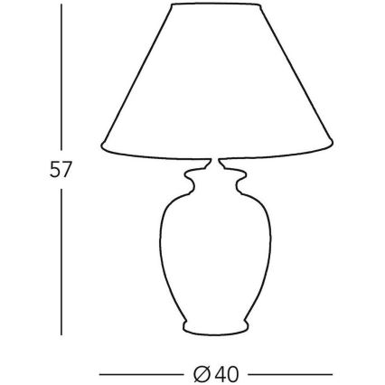 Kolarz 0014.74.6 - Stolná lampa TLAVORIO 1xE27/100W/230V