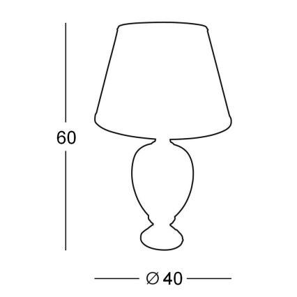 Kolarz 0094.70 - Stolná lampa DAMASCO 1xE27/100W/230V