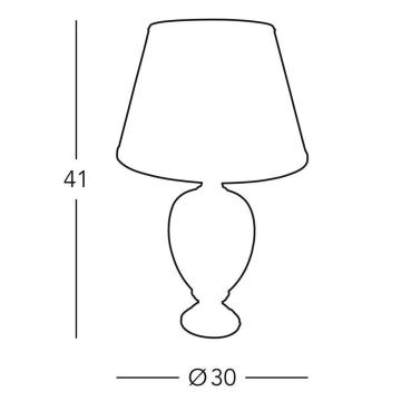 Kolarz 0094.70S - Stolná lampa DAMASCO 1xE27/60W/230V